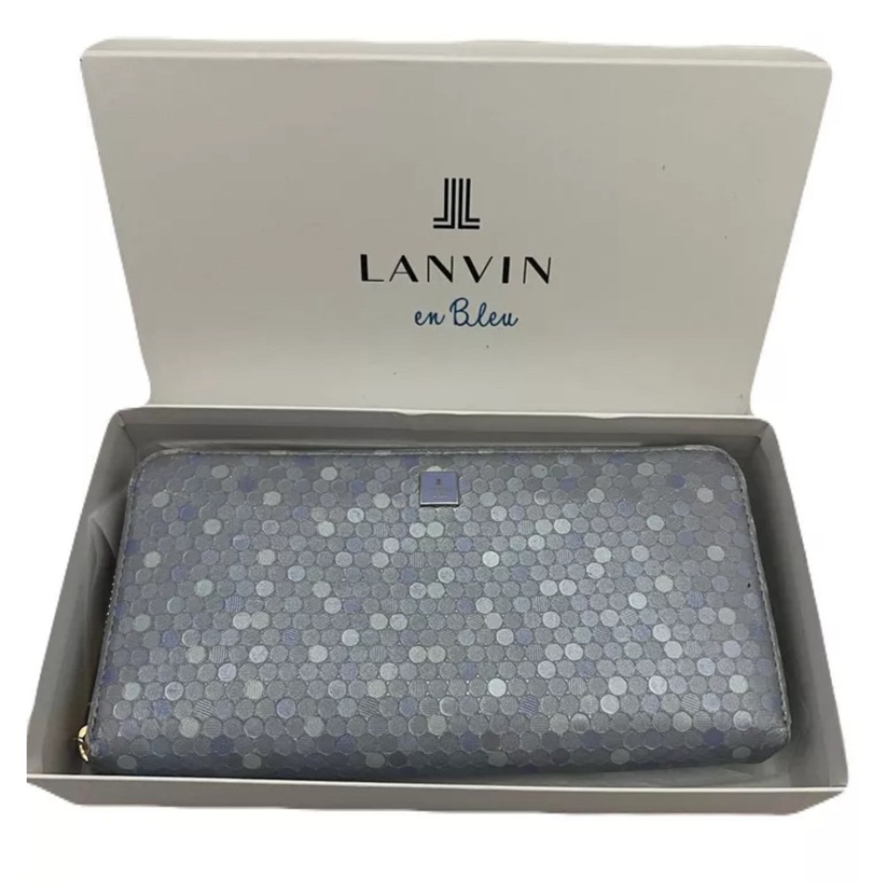LANVIN Collection Textured Leather Continental Wallet in Great Condition